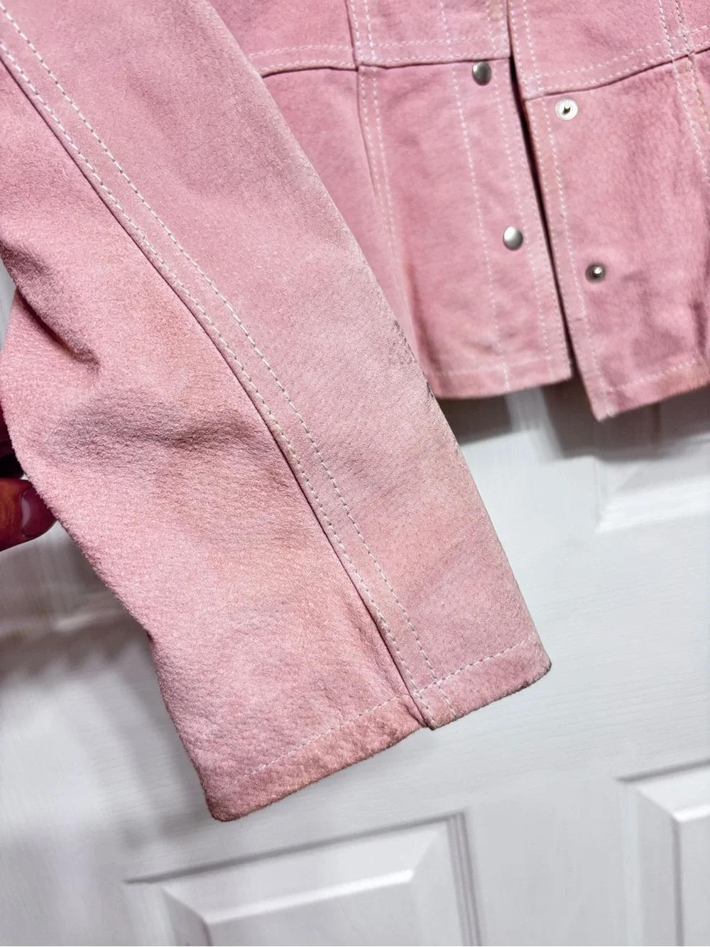 Wilsons Leather jacket. small Pink Suede Jacket - Women's